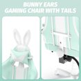 thumbnail image 5 of Huracan Cute Bunny Ears Gaming Chair with Footrest, Ergonomic High Back Office Gamer Chair, Massage Computer Game Chair with Lumbar Support for Adults,LightGreen, 5 of 7