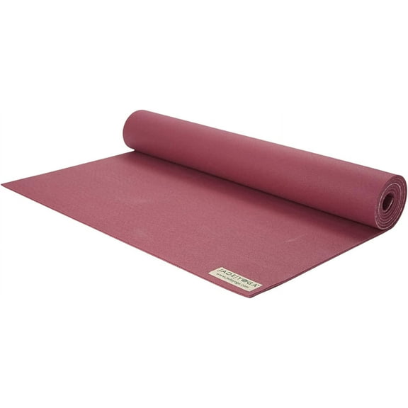 JadeYoga Harmony Yoga Mat - Durable & Thick Gym Fitness Mat, Non-Slip Natural Rubber Yoga Mat - Home Exercise & Stretching Mat, Workout Mat - Yoga, Pilates & Meditation for Women & Men