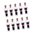 thumbnail image 3 of koolsoo 10 Pieces Foosball Men Set Soccer Table Mini Doll Table Football Men White Dark Blue, 3 of 9