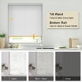 thumbnail image 3 of No Tools No Drill 1" Vinyl Mini Blinds, Cordless Blinds for Windows, Light Filtering Horizontal Window Blinds & Shades, 32" W x 36" H, White, 3 of 6