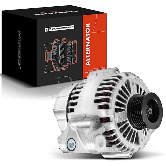 A-Premium Alternator Compatible with Hyundai Sonata 07-09, Azera 06-11, Veracruz 07-12, Entourage 07-10, Santa Fe 07-09 & Kia Sorento 07-09, Sedona 06-09, Borrego 10-11 12V 130A CW 6-Groove Pulley