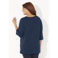 thumbnail image 2 of Catherines Women's Plus Size Petite Suprema Studio Double-Ring Tee, 2 of 6