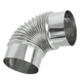 thumbnail image 2 of Shisuyan Cheminée de Poêle en Acier Inoxydable, Conduit de Poêle Chauffant, Coude d'Échappement, 2 of 8