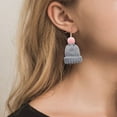 thumbnail image 7 of SUSHANG Wool Ball Knitted Hat Earrings Christmas Simulation Creative Earrings Earrings Cute Wool Wool Knitted Hat Earrings Ear Hook, 7 of 7