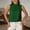 X-Green452, variant on YMNXA Women's Shirts Sleeveless Round Neck Solid Color Pleated Detail Comfortable Elegant Satin Tank Top For Casual Daily Wear,Green,L