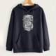 thumbnail image 4 of Sudadera estampada con capucha retro de manga larga suelta divertida vintage para mujer con mangas caídas en los hombros Pompotops  gfhjh7450, 4 of 7