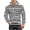 83ZA-Black, variant on Mens Sweatshirt Warm Long Sleeve Knit Hoodie with Striped Pattern Work Streetwear Durable Soft Casual Outdoor