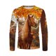 thumbnail image 1 of Camisas de Otoño Para Hombres Camiseta Diaria Cuello Redondo Camisetas de Manga Larga Estampado Gráfico En 3D Estampado de Caballos Blusa Informal Odeerbi ODB-4, 1 of 7