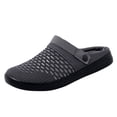 thumbnail image 6 of Modisza Slides for Men Closed Toe Quick Drying Garden Shoes Breathable Mesh Clog Beach Sports Flat Sandals with Arch Support Size 8.5 Grey, 6 of 7