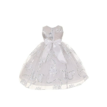 dress tulle sequins 4t embroidery flower walmart
