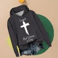 thumbnail image 4 of Baqcunre Long Sleeve T Shirt Women's Casual I Can'T But I Know A Guy Printed Long Sleeve Sweatshirt Fun Sweatshirt Shirt Workout Tops Plus Size Tops Grey XXL, 4 of 5