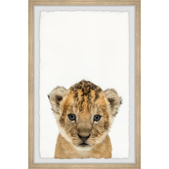 Marmont Hill Little Simba Framed Painting Print