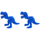 thumbnail image 1 of Juguete de dinosaurio impreso en 3D Tiranosaurio Rex articulado regalos para niños azul, 1 of 2