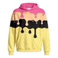 thumbnail image 4 of XAOFW Boys Hoodies Long Sleeve Knit Hooded Sweatshirt With Ice Print And Front Pocket Loose Fit Pullover Hoodies For Casual Daily Wear Stylish Tops 2-3 Years, 4 of 4