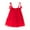 Red, variant on WOYY Toddler Girls Princess Tulle Dress Sleeveless Strappy Birthday Party Dress, Sizes 2-3
