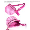 thumbnail image 4 of Bandolera FEIBOON Spacious a cuadros de nylon para mujer, 4 of 6