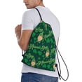 thumbnail image 3 of Easygdp St Patrick's Day9 Drawstring Backpack, Beach Sackpack, Travel Sackpack Lightweight for Sports, Gym, Travel, Swimming - Medium, 3 of 9