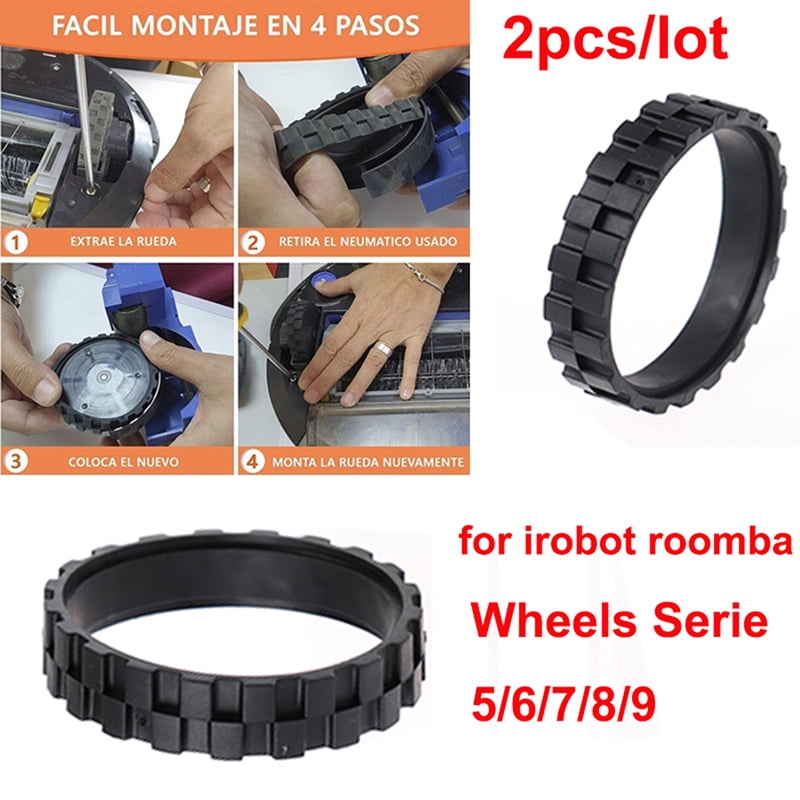 Details about   2Pcs for IROBOTrueda Rueda Roomba Tires Wheels Series 500-900 Anti LTjy 