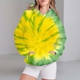 thumbnail image 2 of Bovemsi Sweatshirt for Women Tie Dye Printed Autumn And Winter Warm Hooded Sportswear Comfort Hoodie, 2 of 4
