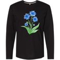 thumbnail image 3 of Inktastic Cornflower Long Sleeve T-Shirt, 3 of 5