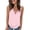 Pink, variant on Yigetop Criss Cross Tops for Women Womens Tank Tops Criss Cross Sleeveless Shirts Casual Tank Tops Basic Blouse Deep V Tank Tops for Women Black L