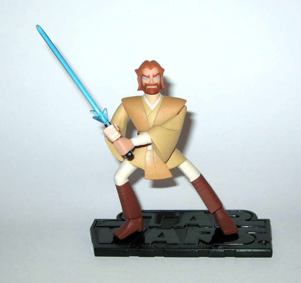 Star Wars Clone Wars Cartoon Network Obi-Wan Kenobi Action Figure -  
