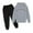 Grey, variant on Toddler Girl Fall Outfits Set City Letter Printed Hoodie Set For Kids Casual Clothes Set 2-3 Years