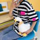 thumbnail image 4 of Lindo pato cisne bolso de hombro bolso de felpa de dibujos animados bandoleras cruzadas Animal monedero cartera para niñas niños mujeres, 4 of 5