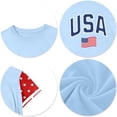 thumbnail image 4 of Ruyang Toddler Girls 4th of July Shirt Independence Day Clothes Teen American Flag Top Kids Boys Cotton Short Sleeve Tee Blouse, 4 of 4