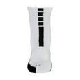 thumbnail image 5 of Nike Elite Crew Basketball Socks Color: White/Black/Black Size: S, 5 of 5
