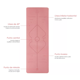 thumbnail image 3 of Tapete De Yoga Pilate Fitness De Yoga Mat Con Líneas De Guía, Rosa, 3 of 5