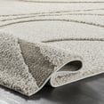 thumbnail image 4 of nuLOOM Carolyn Modern Shag Area Rug, 4' Square, Cream, 4 of 9
