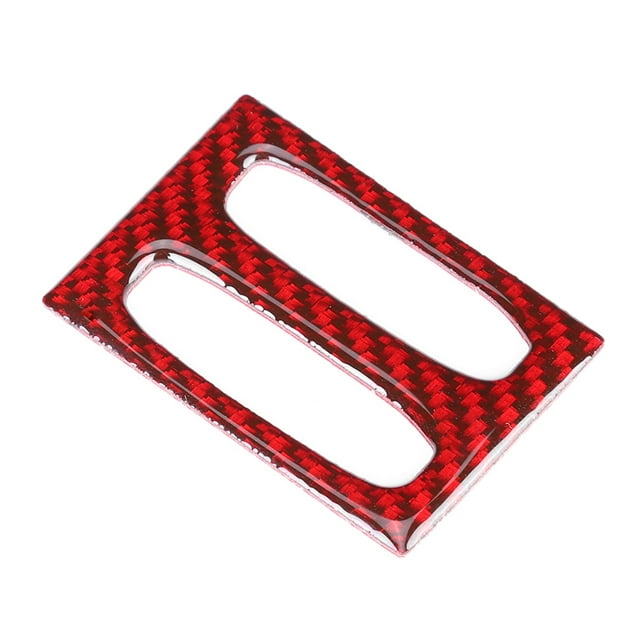 Carbon Fiber Center Console Air Vent Trim Sticker Fit for Mercedes Benz C Class W204 11-14 Red