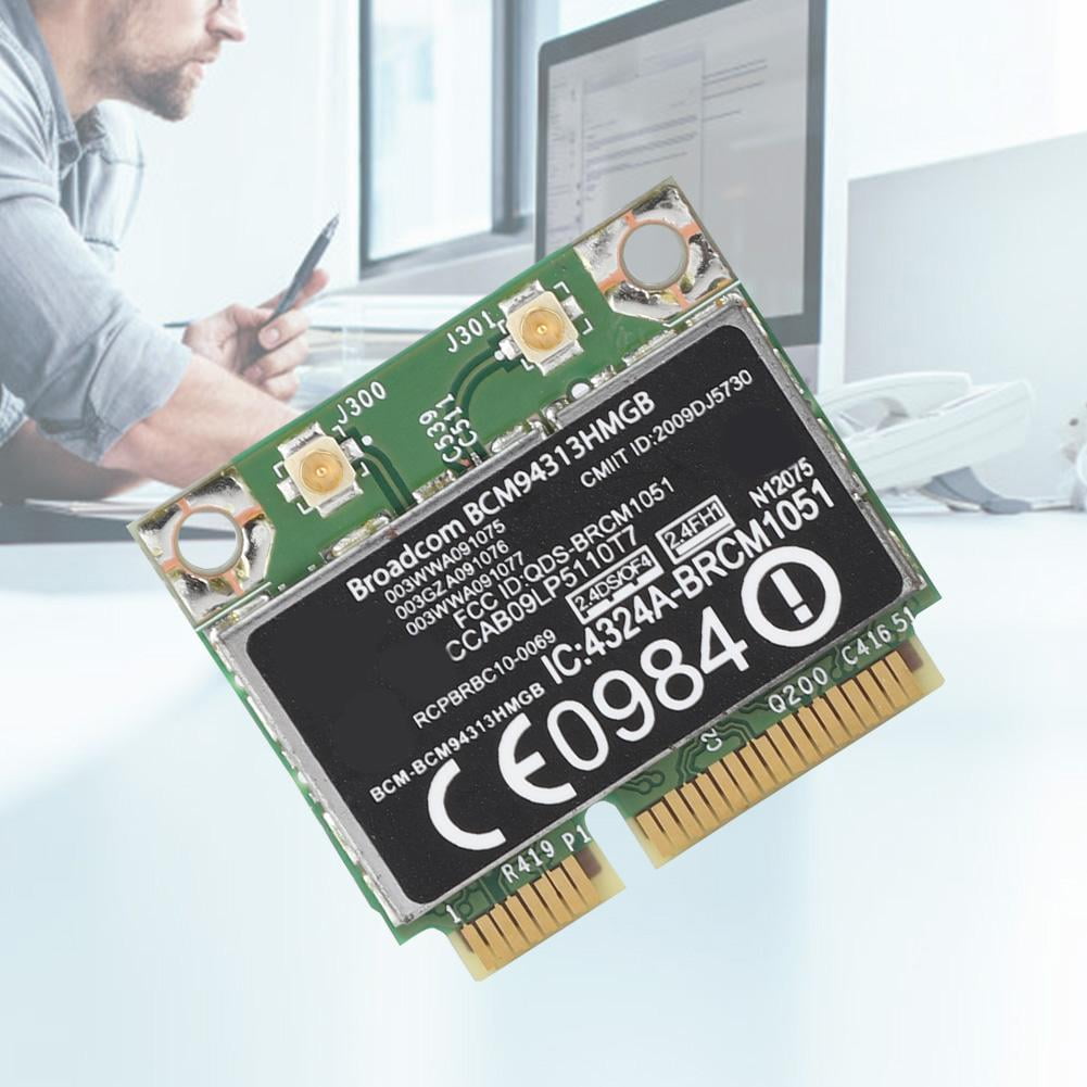 Denash PCI-E Network Card for Broadcom BCM94313HMGB 300M Bluetooth3.0 PCIE Network Card for HP G4/CQ43 Series