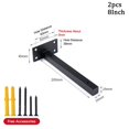 thumbnail image 1 of 2Pcs Stainless Steel Industrial Wall Shelf Bracket Heavy Shelf Support Brackets, 1 of 4