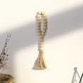 thumbnail image 2 of Guirnalda de cuentas de madera con borlas YONGSHENG decoración rústica de campo color Beige 1 ud, 2 of 5