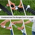 Ball Bungee Cords 8in ,50 PCS Tarp Bungee with Balls,Black and White