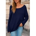 thumbnail image 2 of PRETTYGARDEN Women's Oversized Sweaters Casual Long Sleeve Scoop Neck Pullover Tops Loose Cozy Knit Fall Outfits, 2 of 9