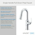 thumbnail image 3 of Gerber D150537 Kinzie 1.75 GPM Single Hole Pull Down Bar Faucet - Black, 3 of 3