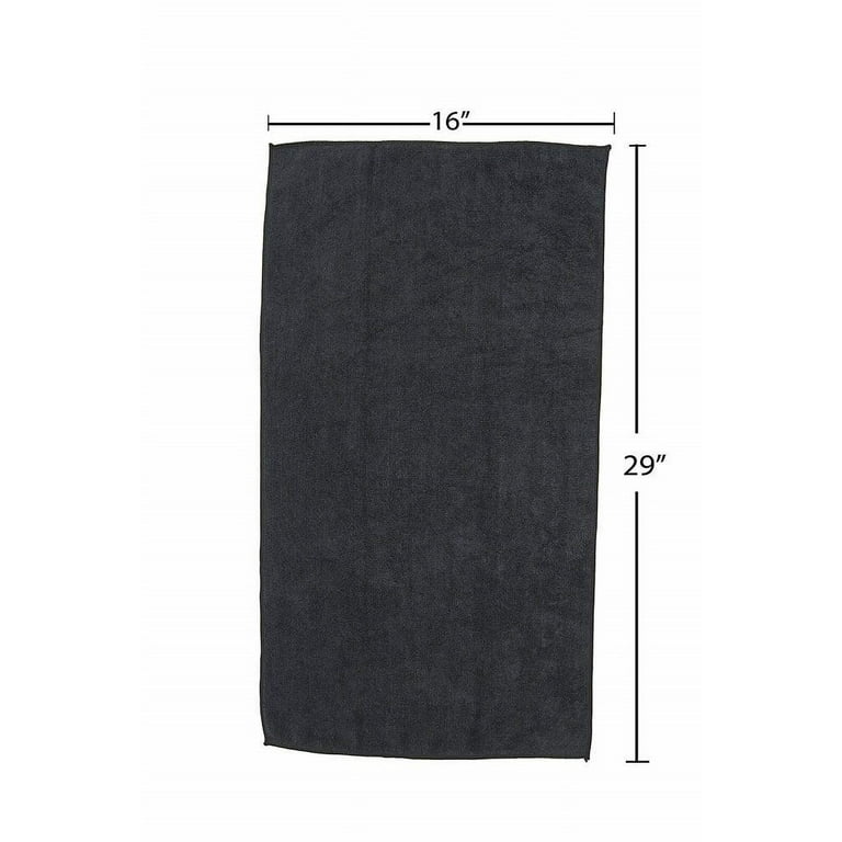 Softees Microfiber Towels - 10 Pack - Black