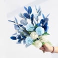 thumbnail image 5 of Arreglo floral de hortensias de simulación para decoración de boda, fiesta, jardín, hogar, flores de seda falsas, decoración de sala de estar, flores decorativas, 5 of 5