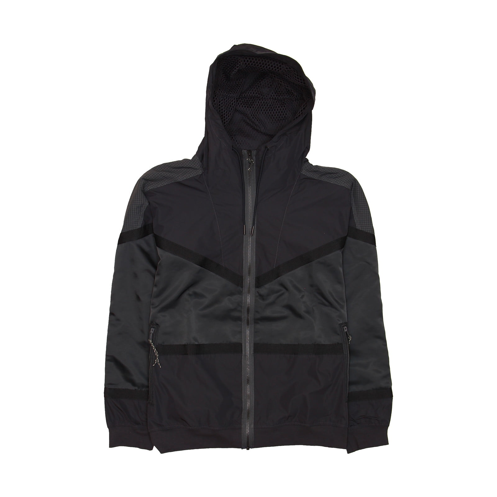 Nike Mens Water Resistant Hooded Jacket (XLarge, Black)