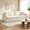 Beige + Chenille-4, variant on AUU 86.61" Extra-Wide Chenille Double-Seater Sofa with 4 Pillows – Armrest & Backrest Support, Plush Upholstered Couch for Living Room, Bedroom, Apartment, or Window Seating