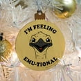 thumbnail image 5 of I'm Feeling Emu-tional Emotional Emu Funny Humor Wood Christmas Tree Holiday Ornament, 5 of 7
