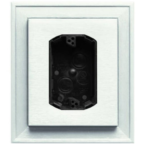 130110010123 White Electrical Mounting Block