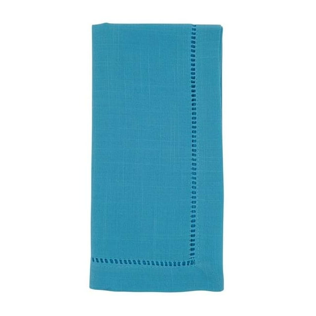 SARO 6317.TQ22S Serviette de Table Classique Carrée à la Bordure d'Ourlet 22 Po Turquoise - Lot de 12