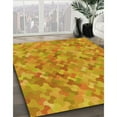 thumbnail image 3 of Ahgly Company Machine Washable Indoor Rectangle Transitional Neon Orange Area Rugs, 3' x 5', 3 of 7