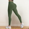 thumbnail image 4 of KHONTS Scrunch Leggings for Women High Waist Gym Workout Legging Tummy Control Booty Lifting Yoga Pants Army Green M, 4 of 6