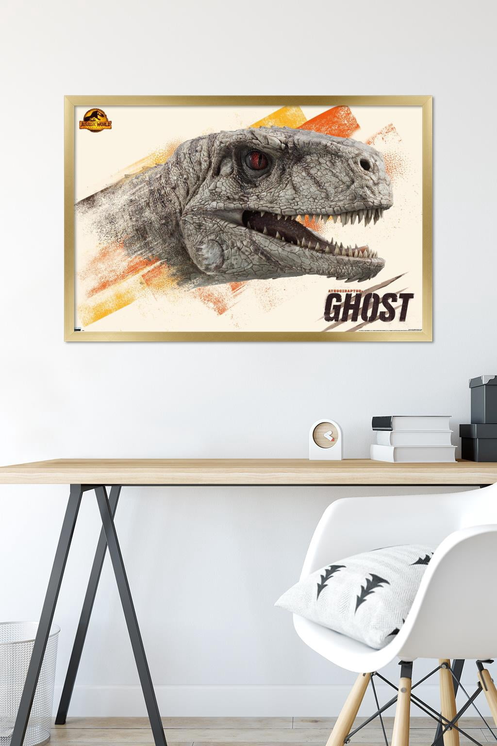 Jurassic World: Dominion - Ghost Wall Poster, 22.375" x 34" Framed