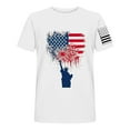 thumbnail image 3 of Oplxuo Men's 4th of July Shirts American Flag Patriotic Shirts Short Sleeve USA Memorial Day Cotton T Shirts, 3 of 5